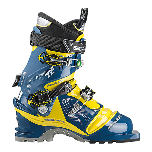 Scarpa - T2 Eco Telemark Boot - True Blue Acid Green
