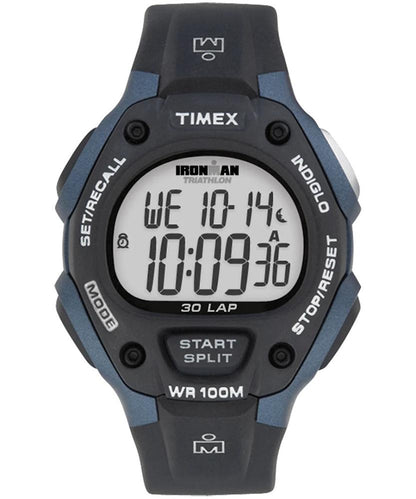 Timex - IRONMAN Classic 30 Oversized Resin Strap Watch - Black