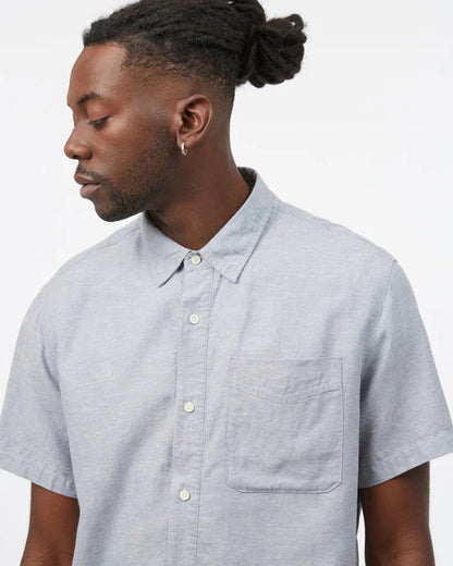 Tentree - Hemp Button Front Shortsleeve Shirt - Men's - Oatmeal