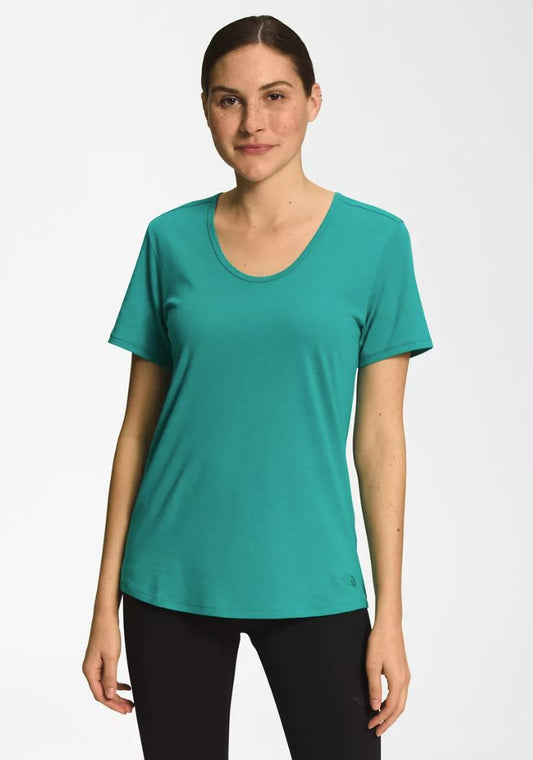 The North Face - Terrain Short Sleeve Scoopneck Tee -  Women's - Porcelain Green