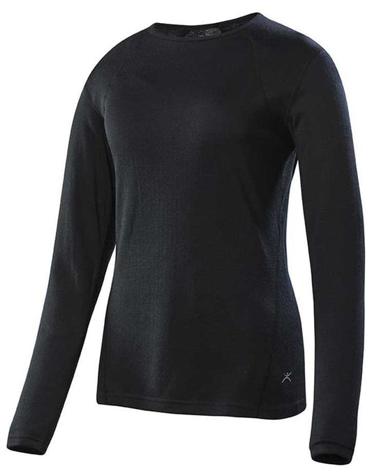 TERRAMAR - Women's 2 Layer Thermal Crew - Black