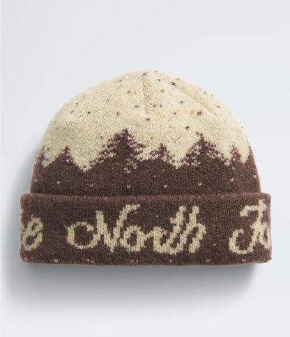 The North Face - Cabin Mountainscape Beanie - Smokey Brown/Gravel
