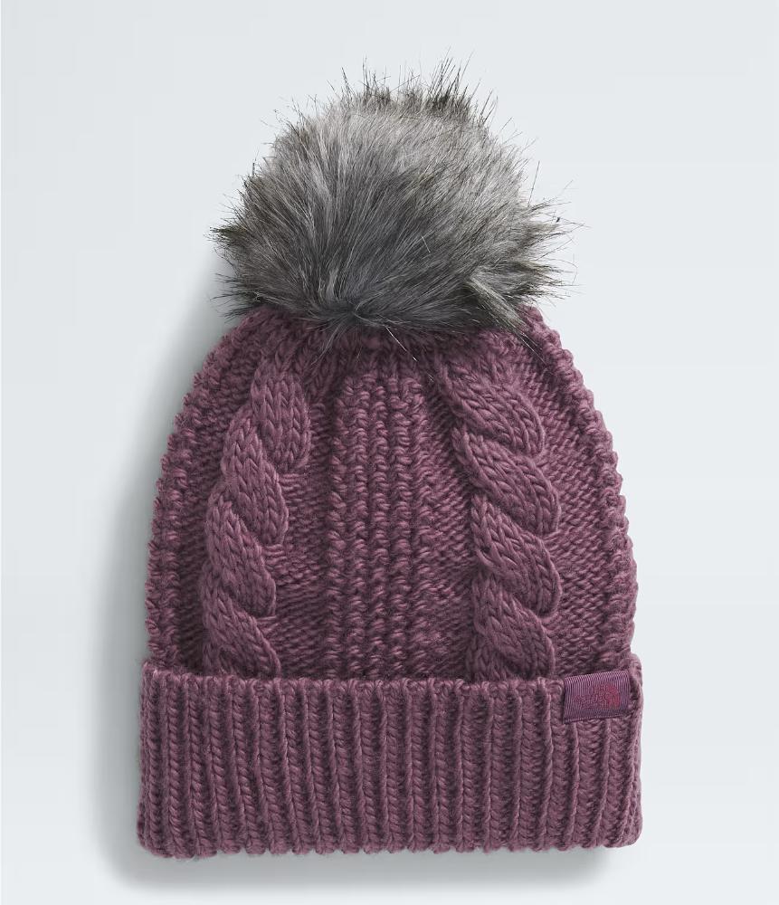 The North Face - Oh Mega Fur Pom Beanie - Women's - Tnf Medium Grey Heather