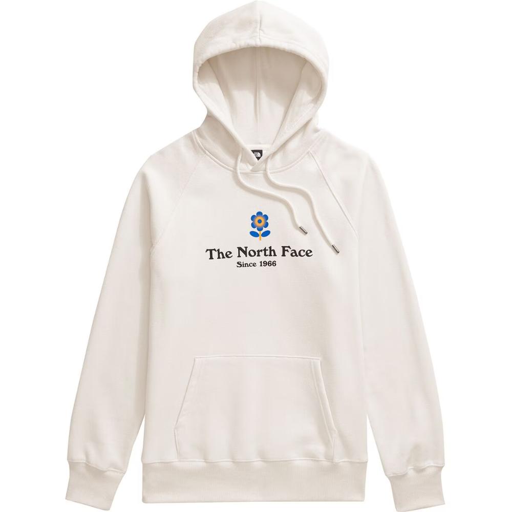 The North Face - Strange Colorful World Flower Hoodie - Women's - White Dune