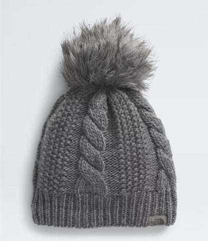 The North Face - Oh Mega Fur Pom Lined Beanie - Women's - White Dune