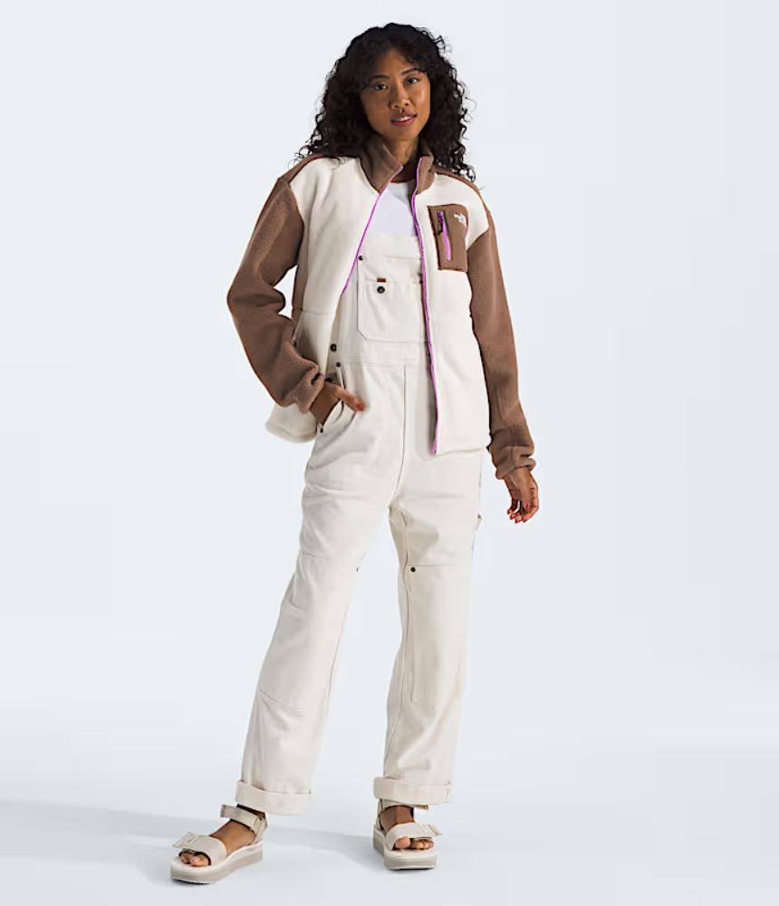The North Face - Yumiori Full Zip - Women's - White Dune/Latte/Vibrant Verbena