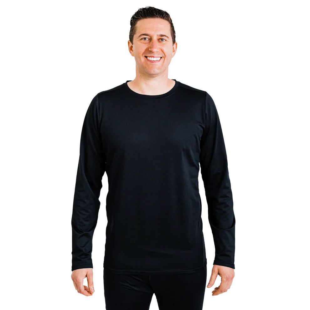 Polarmax - Men's Micro Fleece Crew - Black