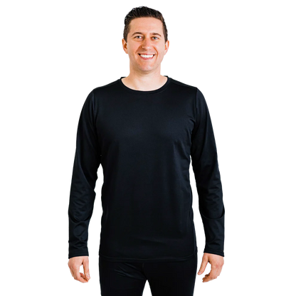 Polarmax - Men's Micro Fleece Crew - Black