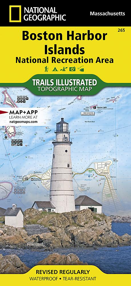 National Geographic - Boston Harbor Islands Map