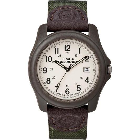 Timex - Expedition 39mm Nylon Strap Watch - Brown/Olive Green