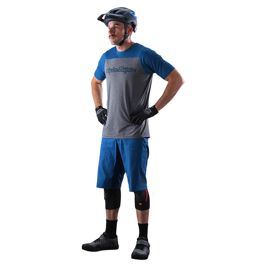 Troy Lee Designs - Skyline Short Sleeve Jersey Signature Mens - Slate Blue