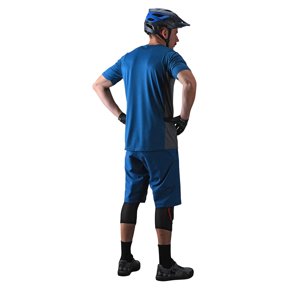 Troy Lee Designs - Skyline Short Sleeve Jersey Signature Mens - Slate Blue