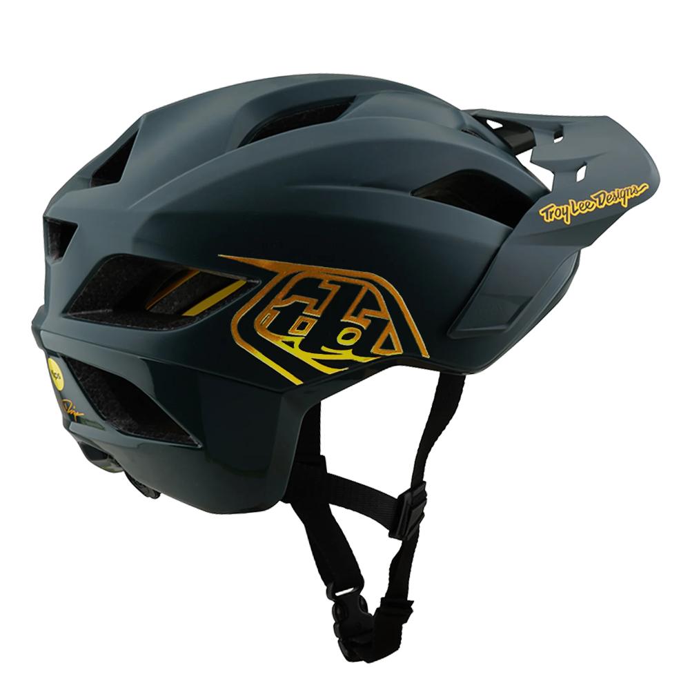 Troy Lee Designs - Youth Flowline Helmet W/Mips - Gray/Gold