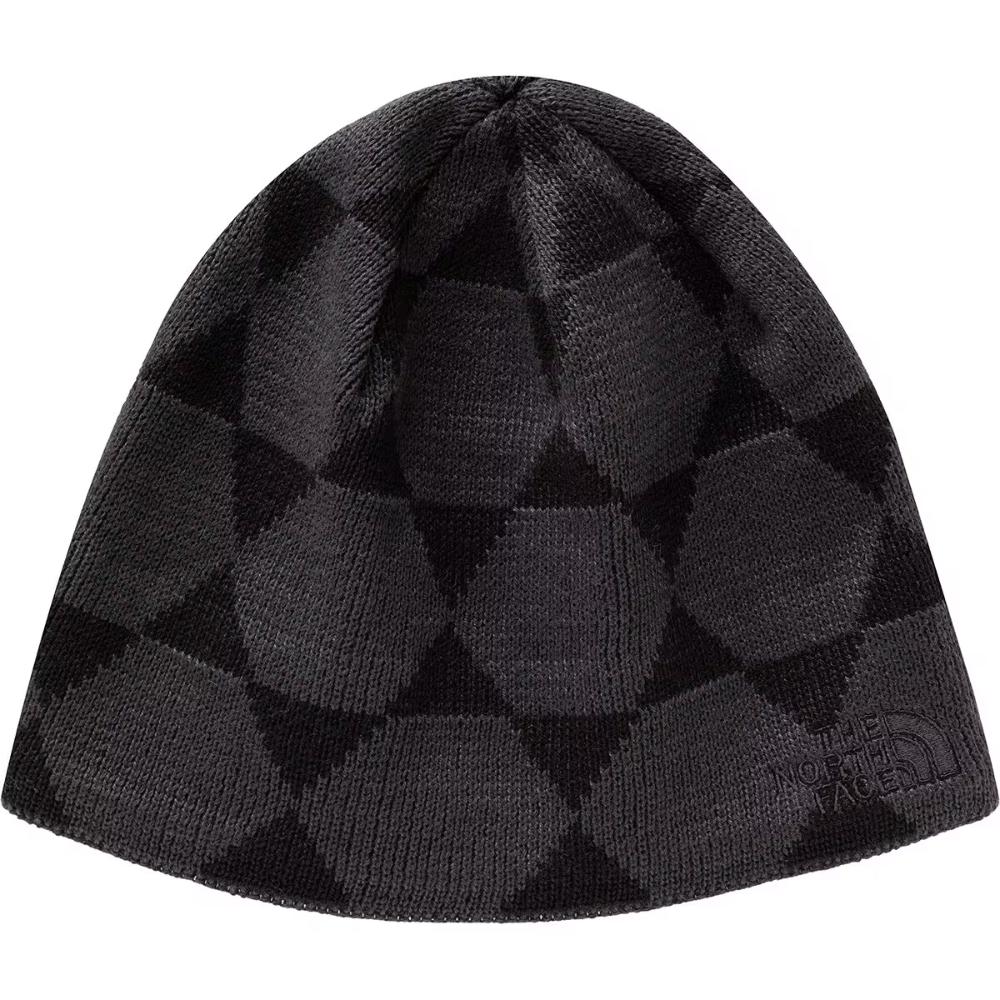 The North Face - Jim Beanie - Unisex - TNF Black/Asphalt Grey Geodesic Jacquard