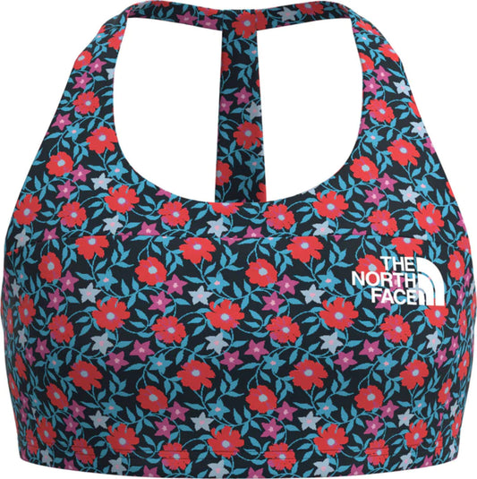 The North Face - Printed Never Stop Bralette - Girls' - TNF Black Retro Poppy Print