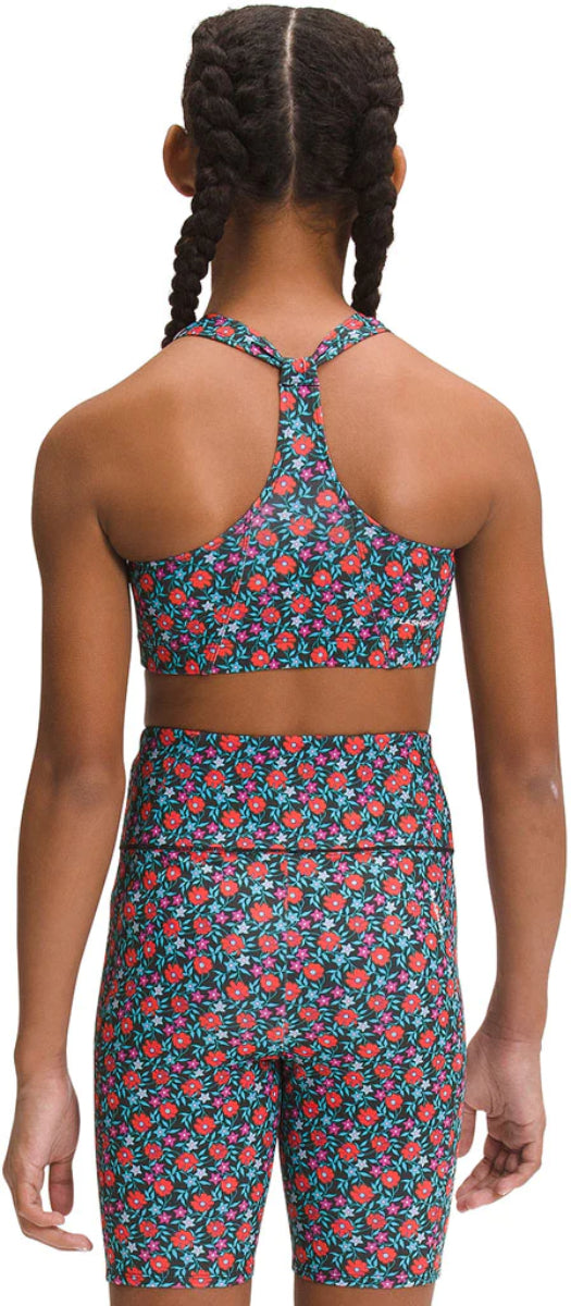 The North Face - Printed Never Stop Bralette - Girls' - TNF Black Retro Poppy Print