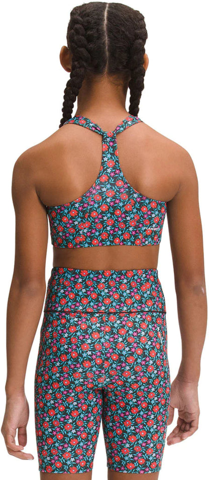The North Face - Printed Never Stop Bralette - Girls' - TNF Black Retro Poppy Print