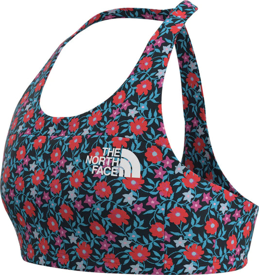 The North Face - Printed Never Stop Bralette - Girls' - TNF Black Retro Poppy Print