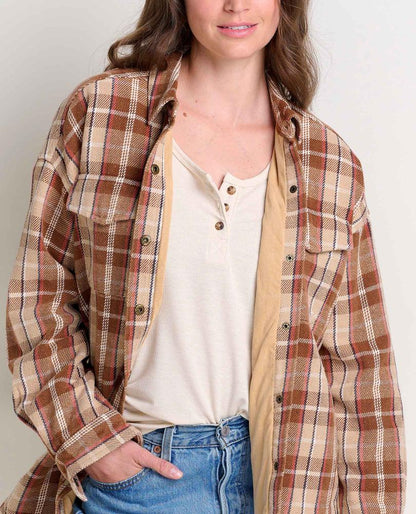 Toad and Co - Conifer Shirt Jacket - Women's - Chai Plaid