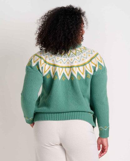 Toad and Co - Moss Point Henley Sweater - Ivy Fair Isle