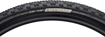 Teravail - Rutland Tire - 700 x 42, Tubeless, Folding, Black, Durable - Black