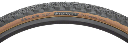 Teravail - Washburn Tire - 700 x 42, Tubeless, Folding, Tan, Durable - Tan