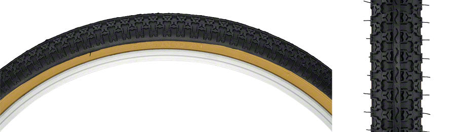 Kenda - Street K52 Tire - 24 x 1.75, Clincher, Wire, Black/Tan, 22tpi