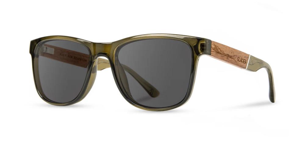 Camp Eyewear - Trail - Moss / Glacier Engraved; Grey Polarized