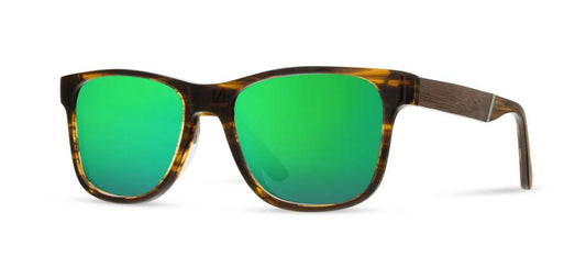 Camp Eyewear - Trail - Tortoise / Walnut; HD Plus Polarized Green Flash