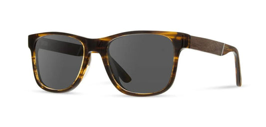 Camp Eyewear - Trail - Tortoise / Walnut; Basic Polarized Grey