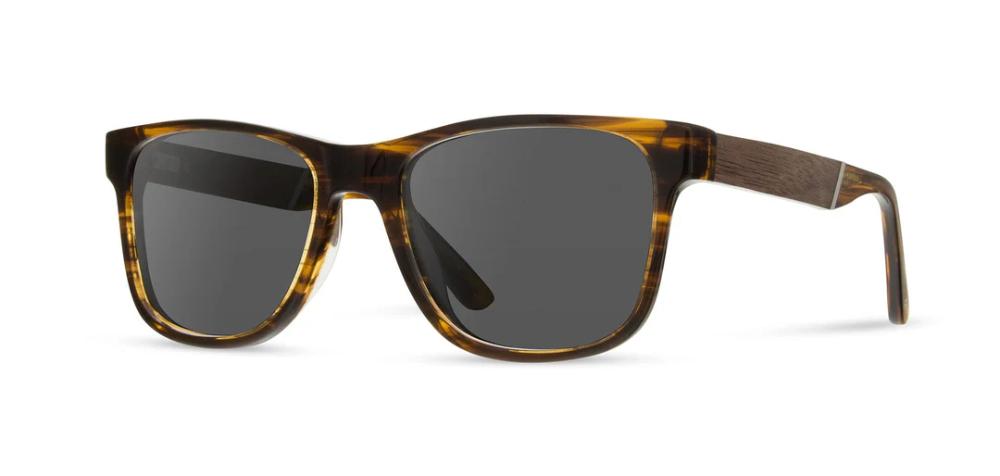 Camp Eyewear - Trail - Black / Ebony; HD Plus Polarized Blue Flash