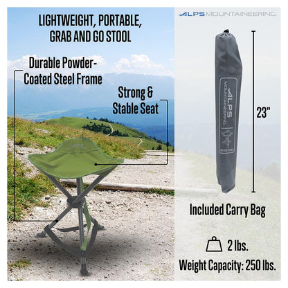 Alps Mountaineering - Tri-leg Stool - Clay/Apricot