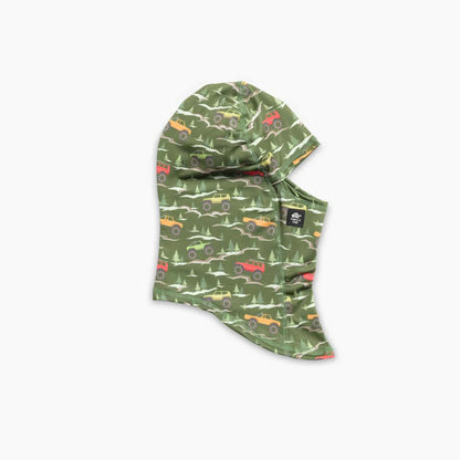Turtle Fur - Kids ComfortShell MaxClava Print - Purple Picnic