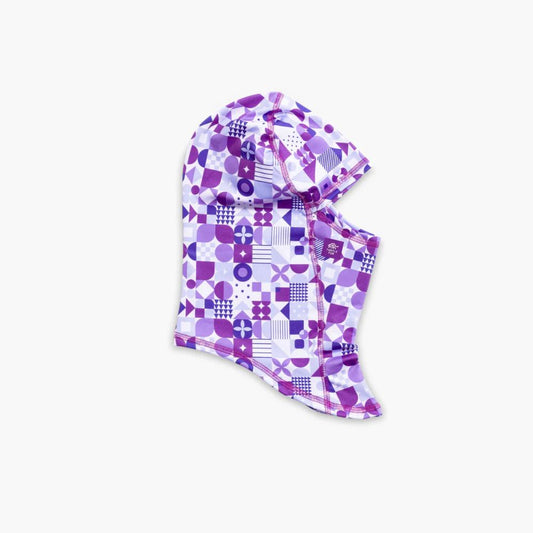 Turtle Fur - Kids ComfortShell MaxClava Print - Purple Picnic