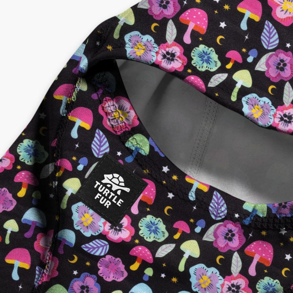 Turtle Fur - Kids ComfortShell MaxClava Print - Purple Picnic