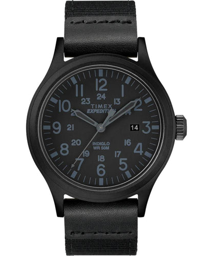 Timex - Expedition Scout 40mm Fabric Strap Watch - Black