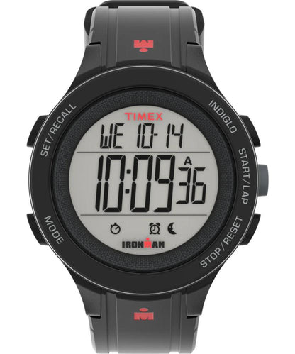 Timex - Ironman T200 42mm Silicone Strap Watch - Black
