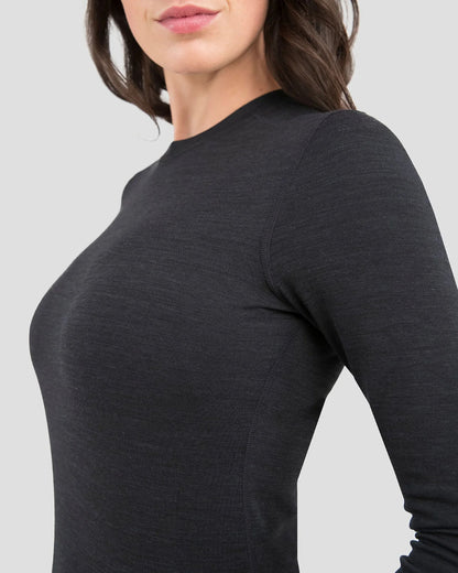 Terramar - 3.0 Thermawool Crew Women's - Smoke Heather