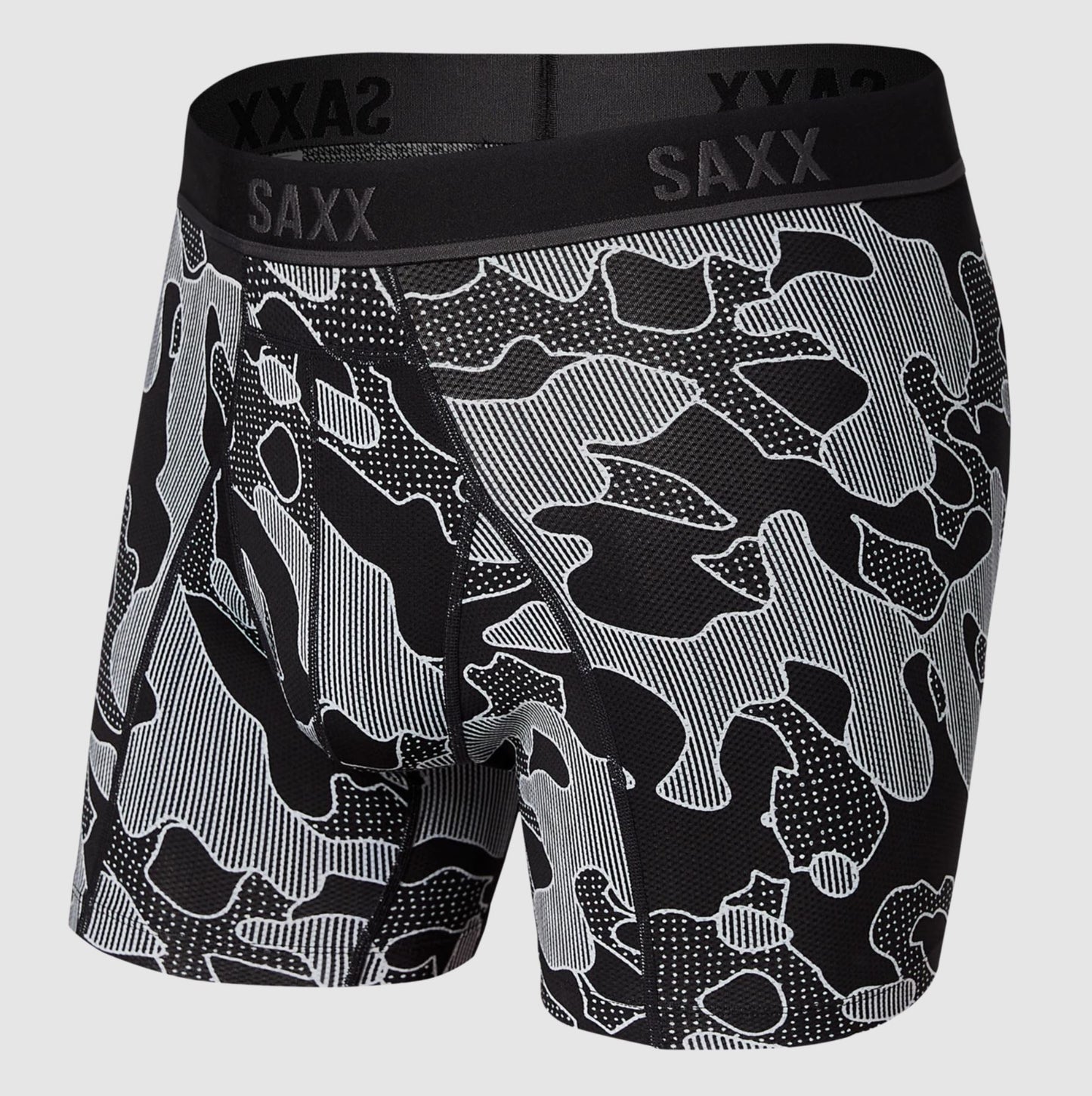SAXX - Kinetic Light-Compression Mesh Boxer Brief - Blackout