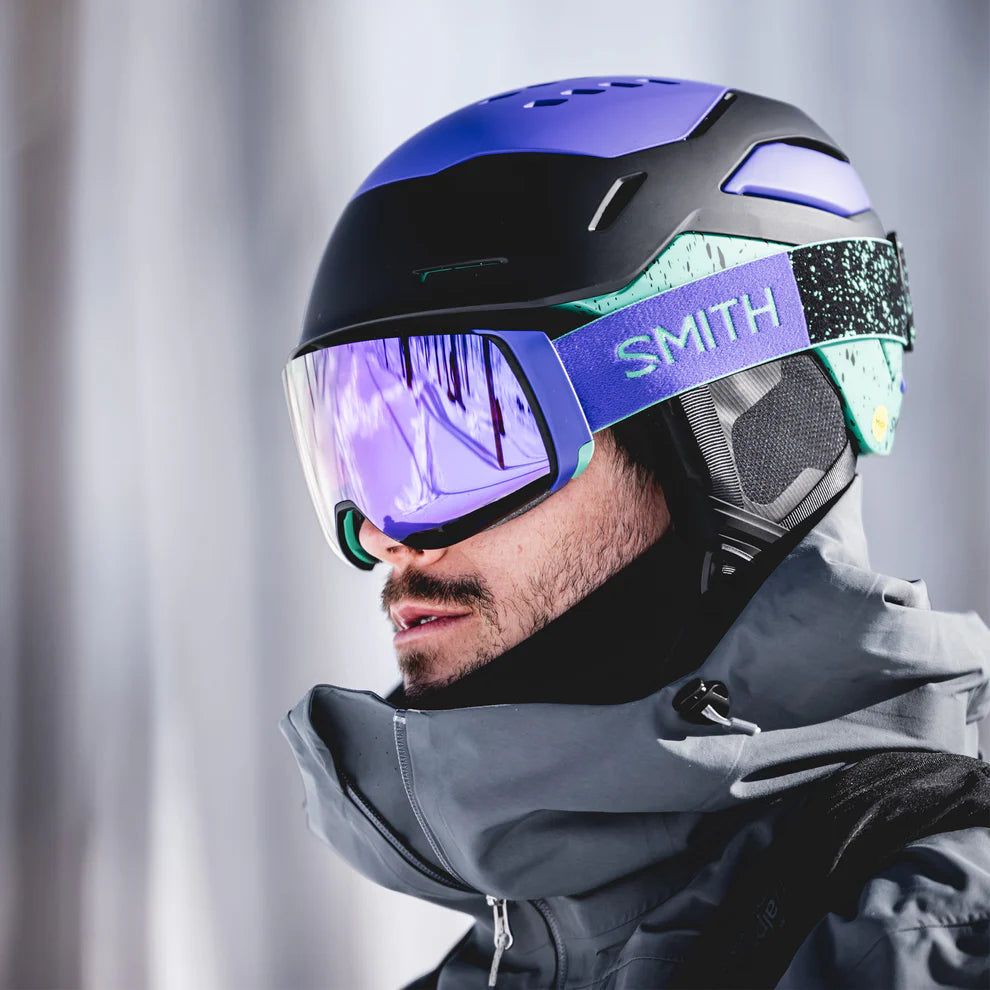 Smith - Vantage 2 Mips Helmet - Matte Black/Ultraviolet/Emerald City
