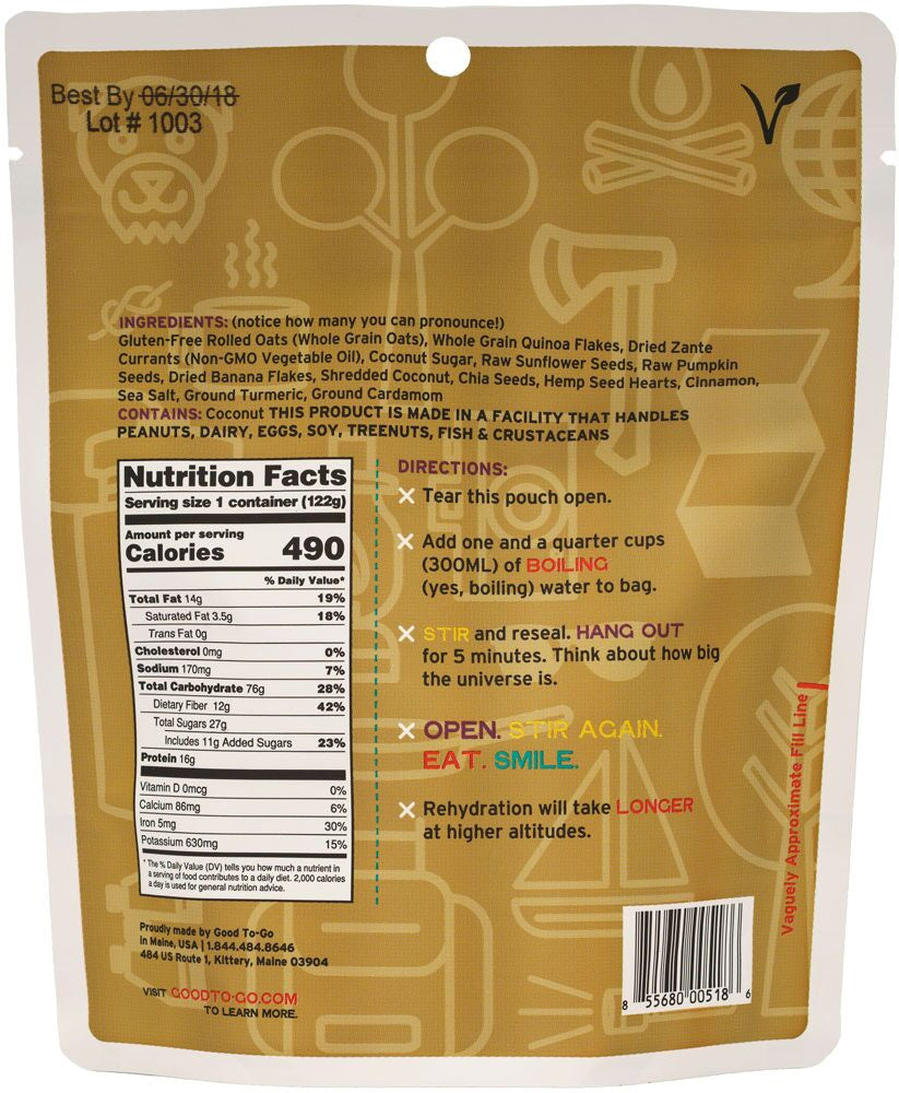 Good To Go - Oatmeal Breakfast
