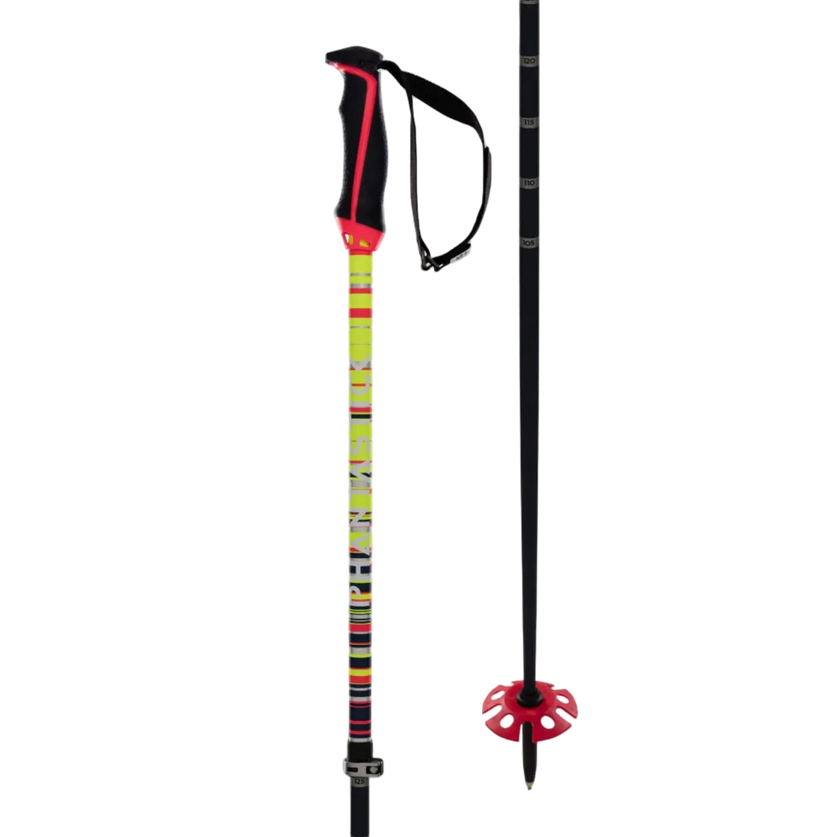 Volkl - Phantastick Freeride Adj Pole - Night Blue Infrared Yellow