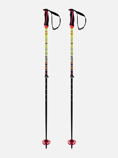 Volkl - Phantastick Freeride Adj Pole - Night Blue Infrared Yellow