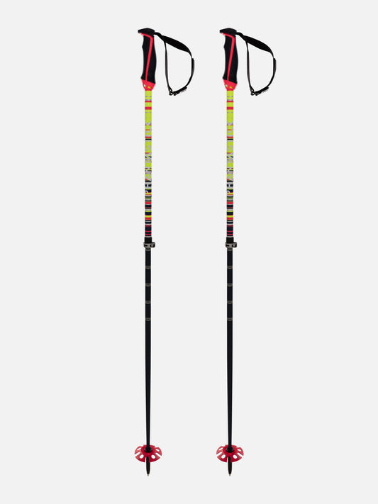 Volkl - Phantastick Freeride Adj Pole - Night Blue Infrared Yellow