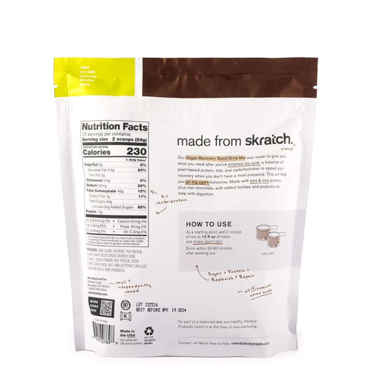 Skratch Labs - Vegan Recovery Sport Drink Mix - Vegan Chocolate