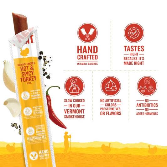 VT Smoke and Cure - Hot and Spicy Turkey Stick