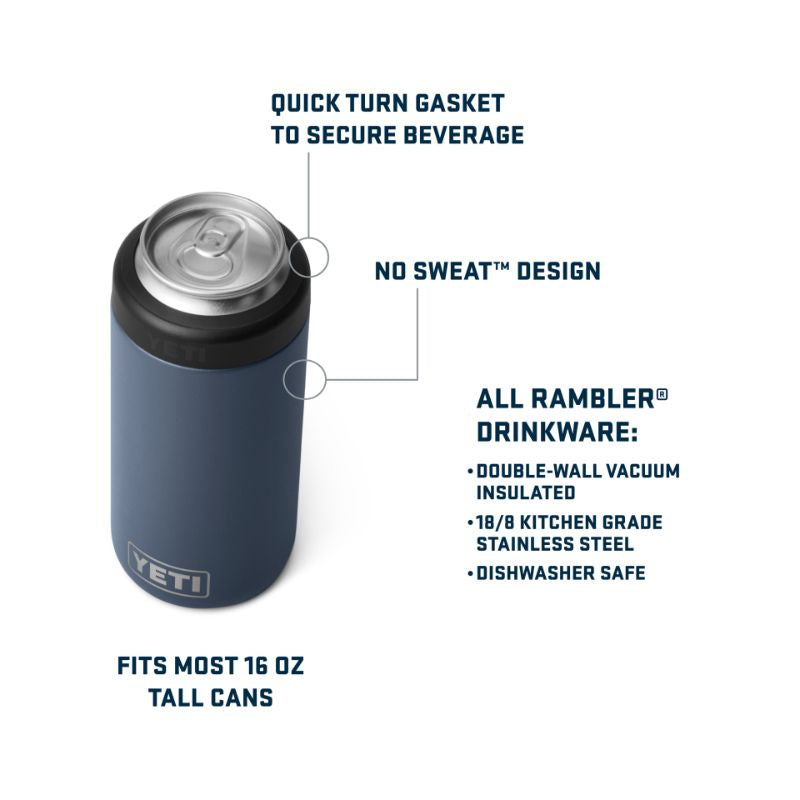 Yeti Coolers - Rambler Colster Tall - Black