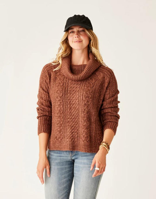 Carve Designs - Field Sweater - Women's - Chocolate Heather