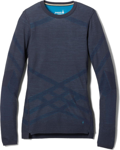 Smartwool - Intraknit Thermal Merino Base Layer Crew - Women's - Black / White