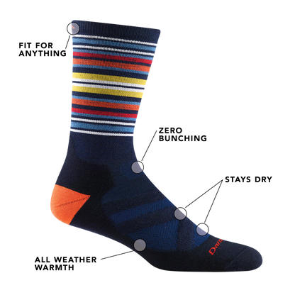 Darn Tough - Oslo Nordic Boot Lightweight With Cushion - Eclipse